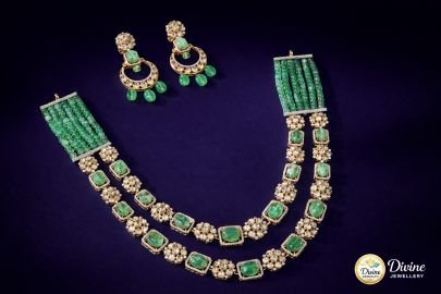 DIVINE 92.5 Sterling Silver Modern Necklace – Multi-Shape Diamond-Cut Geometric Pendant