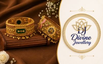 Divine Antique Gold-Plated 92.5 Silver Designer Bridal Kada Pair with Emerald & Multicolor Stone Work
