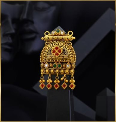 Divine Jewellery 92.5 Silver Gold Plated Traditional Temple Pendant | Ethnic Designer Jewellery Pendant for Women