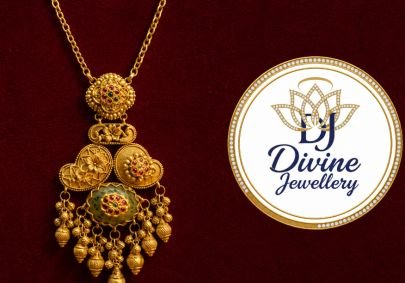 Divine Jewellery 92.5 Silver Gold Plated Antique Temple Pendant Necklace for Women | Traditional Heritage Pendant with Ruby Stone Accents