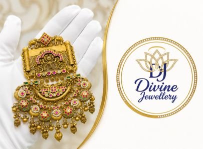 Divine Jewellery Antique Gold Plated 92.5 Silver Traditional Temple Pendant for Women