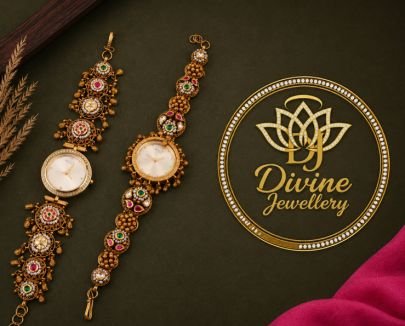 Divine Jewellery Antique Multi Stone Designer Watch Bracelet Collection for Women