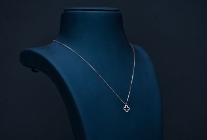 Divine Jewellery Clover Charm Minimal Pendant Necklace