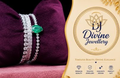Divine Jewellery Emerald Teardrop Bracelet for Women | 92.5 Sterling Silver Rhodium Plated Tennis Bracelet | Premium Green Stone Designer Bracelet