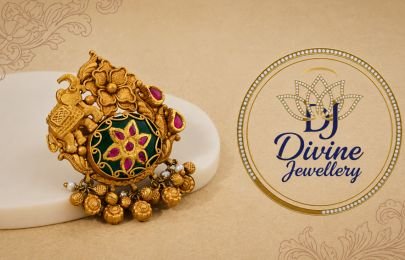 Divine Jewellery Gold Plated 92.5 Silver Traditional Designer Statement Ring for Women