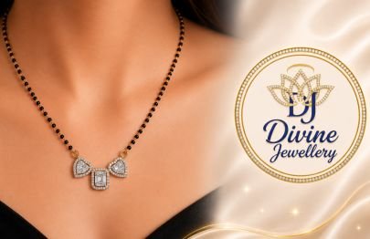 Divine Jewellery Gold-Plated Silver CZ Designer Mangalsutra