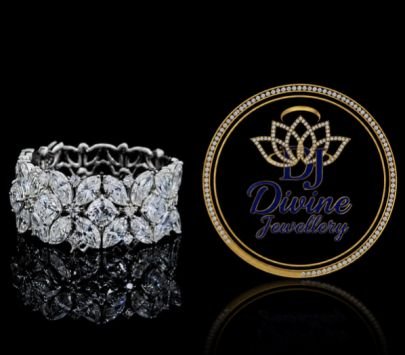Divine Jewellery Luxury Marquise Cut Statement Bracelet | 92.5 Silver | Premium CZ Diamond Look Bracelet for Women