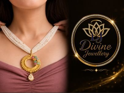 Divine Jewellery Pearl Layered Necklace for Women | Gold Plated Statement Pendant Necklace with Multicolor Beads | Traditional Wedding Party Wear Jewe