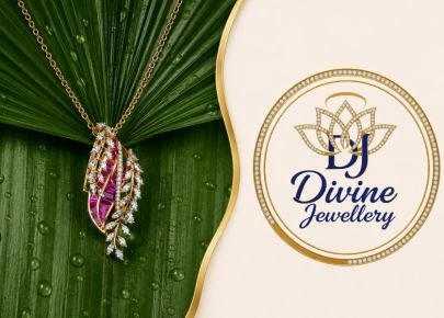 Divine Jewellery Ruby Leaf Pendant Necklace | 92.5 Silver with Gold Plating | CZ Diamond & Pink Ruby Stone Designer Pendant for Women