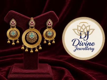 Divine Jewellery Traditional Gold Plated Designer Earrings Set for Women | 92.5 Silver Ethnic Statement Earrings
