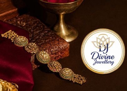 Divine Jewellery Traditional Gold-Plated Silver Antique Bridal Bracelet for Women