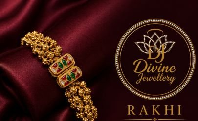 Divine Jewellery Traditional Gajra Bracelet for Women | Gold Plated Multicolor Stone Bracelet | 92.5 Silver Base