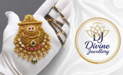 Divine Traditional Gold-Plated Silver Mangalsutra Pendant with Ruby & Emerald Stone Work