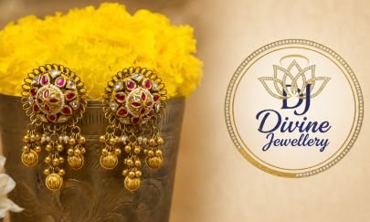 Divine Traditional Kundan Gold-Plated 92.5 Silver Chandbali Earrings
