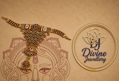 Traditional Antique Bridal Hathphool Bracelet Ring Set – 92.5 Silver Gold Plated