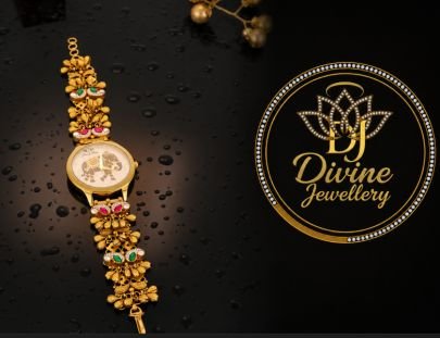 ZECARAT Traditional Gold Plated Bracelet Watch for Women & Girls, Floral Meenakari Design Analog Wrist Watch with Colored Stone Accents for Party, Fes
